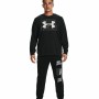 Maglia a Maniche Lunghe Uomo Under Armour Logo Crew Nero