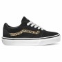 Scarpe da Tennis Casual Bambino Vans Ward Suede Nero Leopardo