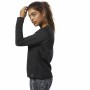 Maglia a Maniche Lunghe Donna Reebok Thermowarm Deltapeak Nero