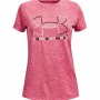 Maglia a Maniche Corte per Bambini Under Armour Rosa