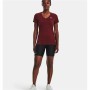 Maglia a Maniche Corte Donna Under Armour Rosso Scuro