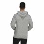 Felpa con Cappuccio Uomo Adidas Essentials Mélange Embroidered Grigio chiaro