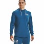 Felpa con Cappuccio Uomo Under Armour Rival Terry Azzurro