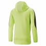 Felpa con Cappuccio Uomo Puma Evostripe Verde Zip intera