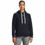 Felpa con Cappuccio Donna Under Armour Rival Fleece Blu Marino