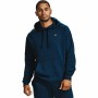 Felpa senza Cappuccio Uomo Under Armour Rival Fleece Azzurro