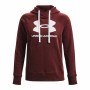 Felpa con Cappuccio Donna Under Armour Rival Fleece Rosso Granato