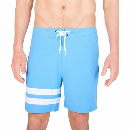 Costume da Bagno Uomo Hurley Block Party 18" Blu cielo