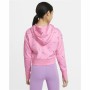 Felpa con Cappuccio da Bambina Nike Print Rosa