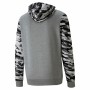 Felpa con Cappuccio Uomo Puma ESS Camo Nero Grigio Bianco Mimetico