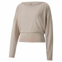 Felpa senza Cappuccio Donna Puma Studio Yogini Lite Salmone