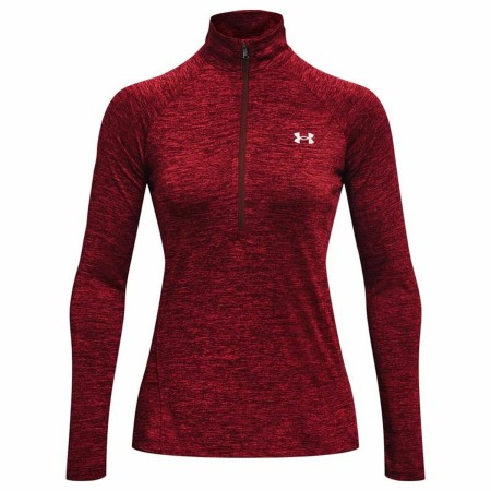 Felpa senza Cappuccio Donna Under Armour Tech Twist Rosso Scuro