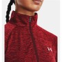 Felpa senza Cappuccio Donna Under Armour Tech Twist Rosso Scuro