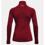 Felpa senza Cappuccio Donna Under Armour Tech Twist Rosso Scuro