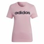 Maglia a Maniche Corte Donna Adidas Loungewear Essentials Slim Logo Rosa