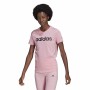 Maglia a Maniche Corte Donna Adidas Loungewear Essentials Slim Logo Rosa