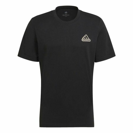 Maglia a Maniche Corte Uomo Adidas Essentials Feel Comfy Nero