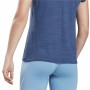 Maglia a Maniche Corte Donna Reebok Workout Ready Blu scuro