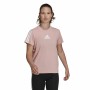 Maglia a Maniche Corte Donna Adidas Aeroready Made for Training Rosa