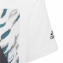 Maglia a Maniche Corte per Bambini Adidas Water Tiger Graphic Bianco