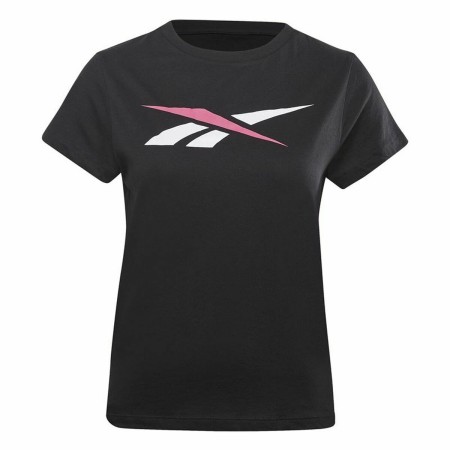 Maglia a Maniche Corte Donna Reebok Vector Nero