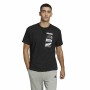 Maglia a Maniche Corte Uomo Adidas Essentials Brandlove Nero