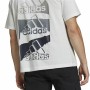 Maglia a Maniche Corte Uomo Adidas Essentials Brandlove Bianco