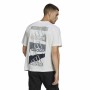 Maglia a Maniche Corte Uomo Adidas Essentials Brandlove Bianco