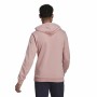 Felpa con Cappuccio Uomo Adidas Essentials Wonder Mauve 3 Stripes Rosa