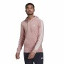 Felpa con Cappuccio Uomo Adidas Essentials Wonder Mauve 3 Stripes Rosa