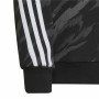 Felpa con Cappuccio Bambino Adidas 3 Stripes Nero