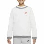 Felpa senza Cappuccio Bambino Nike Amplify Bianco