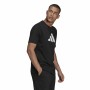 Maglia a Maniche Corte Uomo Adidas Future Icons Logo Nero