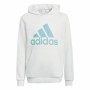 Felpa con Cappuccio Bambino Adidas Azzurro Bianco