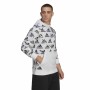 Felpa con Cappuccio Uomo Adidas Essentials Brandlove Bianco