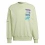 Felpa senza Cappuccio Uomo Adidas Essentials Brandlove Verde