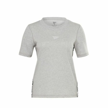 Maglia a Maniche Corte Donna Reebok Tape Pack Grigio