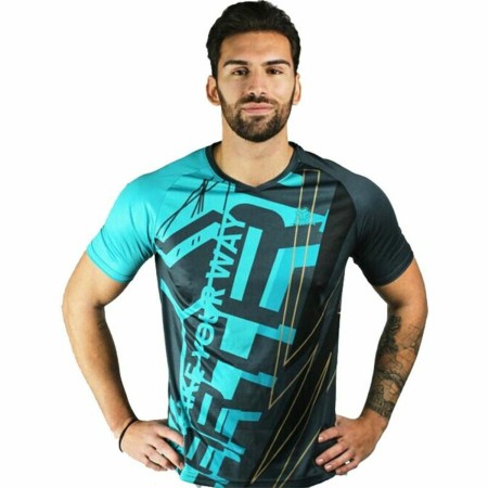 Maglia a Maniche Corte Uomo Cartri Asuan Acquamarina Nero