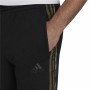 Pantalone Lungo Sportivo Adidas Essentials Camo Print Nero Uomo