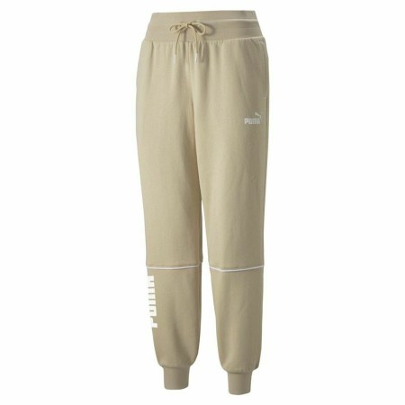 Pantalone di Tuta per Adulti Puma Colorblock Beige Donna