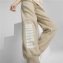 Pantalone di Tuta per Adulti Puma Colorblock Beige Donna