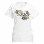 Maglia a Maniche Lunghe Donna Adidas Print Graphic Bianco