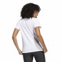 Maglia a Maniche Lunghe Donna Adidas Print Graphic Bianco