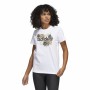 Maglia a Maniche Lunghe Donna Adidas Print Graphic Bianco