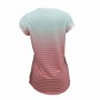 Maglia a Maniche Corte Donna Nike SS Dip Dye Burnout Rosso Bianco