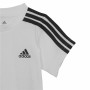 Completo Sportivo per Neonati Adidas Three Stripes Nero Bianco