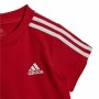 Completo Sportivo per Neonati Adidas Three Stripes Rosso