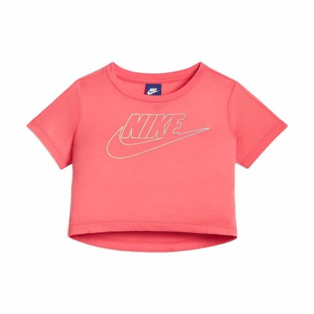 Maglia a Maniche Corte per Bambini Nike Youth Logo Corallo