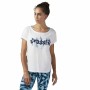 Maglia a Maniche Corte Donna Reebok Floral Easy Crossfit Bianco