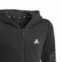 Giacca Sportiva da Bambini Adidas Essentials Full-Zip Nero